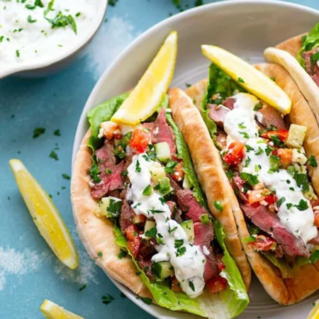 Beef Gyro Sandwich