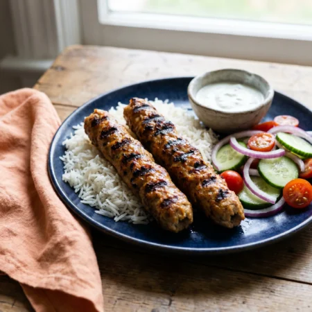 Chicken Seekh Kebab Platter