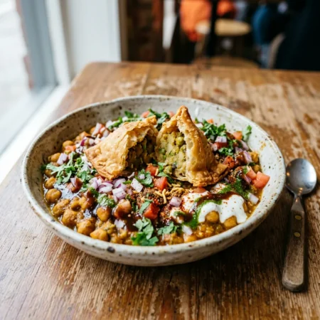 Samosa Channa Chat